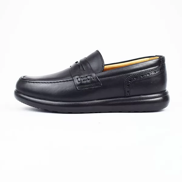 Mocassin confort homme 105 noir cuir .......... sandale médicale femme confortable Maroc